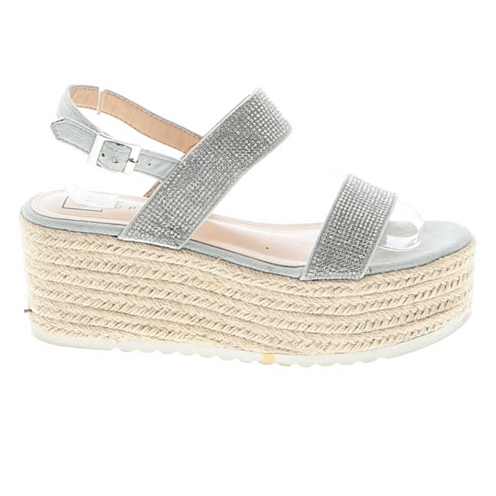 ShuShop Rhinestone Platform Sandals- Size 8.5 EUC